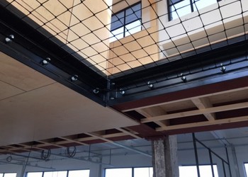 EN1263-1 veiligheidsnetten, klokgebouw Eindhoven