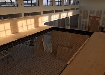 EN1263-1 veiligheidsnetten, klokgebouw Eindhoven