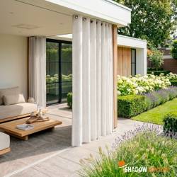 Buitengordijn Shadow Comfort Arctic White 