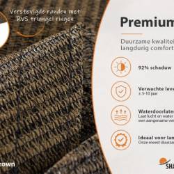 Schaduwdoek Japanese Brown - Shadow Comfort