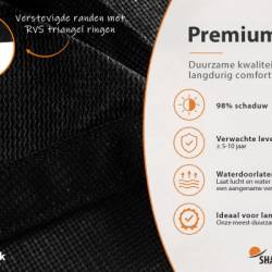 Schaduwdoek Classic Black - Shadow Comfort